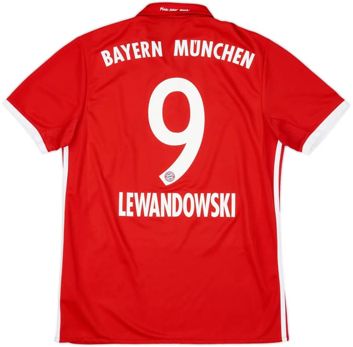 2016-17 Bayern Munich Home Shirt Lewandowski #9 - 7/10 - (M)