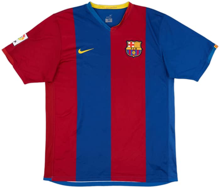 2006-07 Barcelona Home Shirt Ronaldinho #10 - 8/10 - (XL)