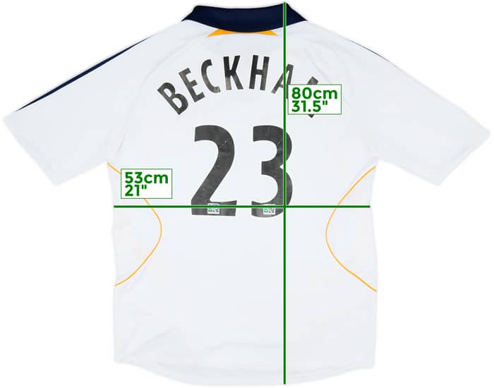 2007-08 LA Galaxy Home Shirt Beckham #23 - 6/10 - (L)