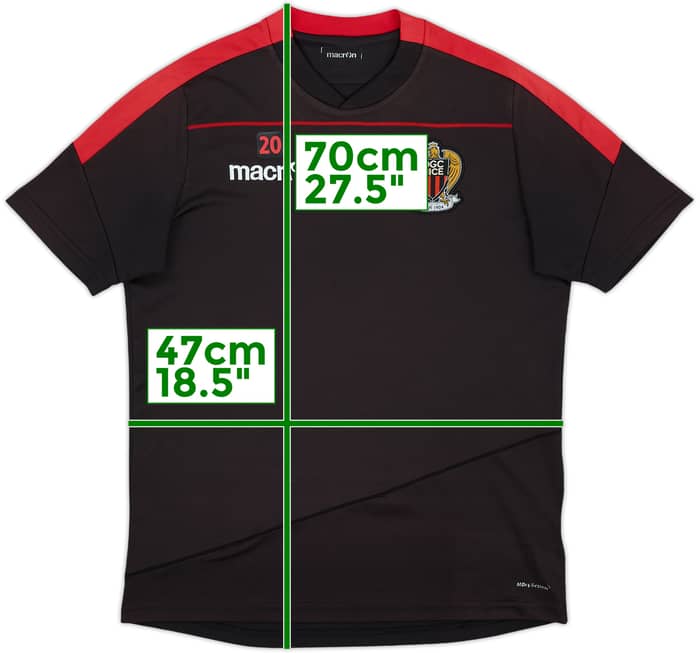 2016-17 Nice Player Issue Macron Training Shirt #20 - 7/10 - (S)