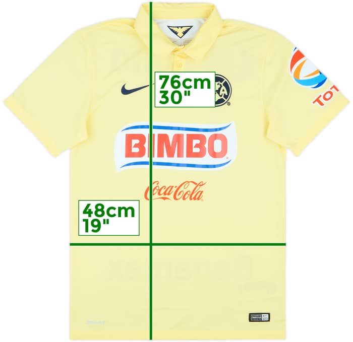 2014-15 Club America Home Shirt - 9/10 - (S)