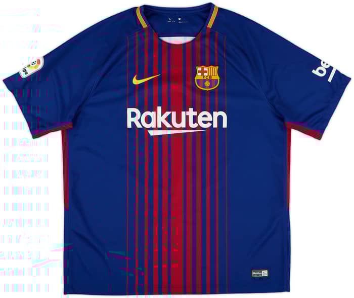 2017-18 Barcelona Home Shirt Messi #10 - 8/10 - (XL)