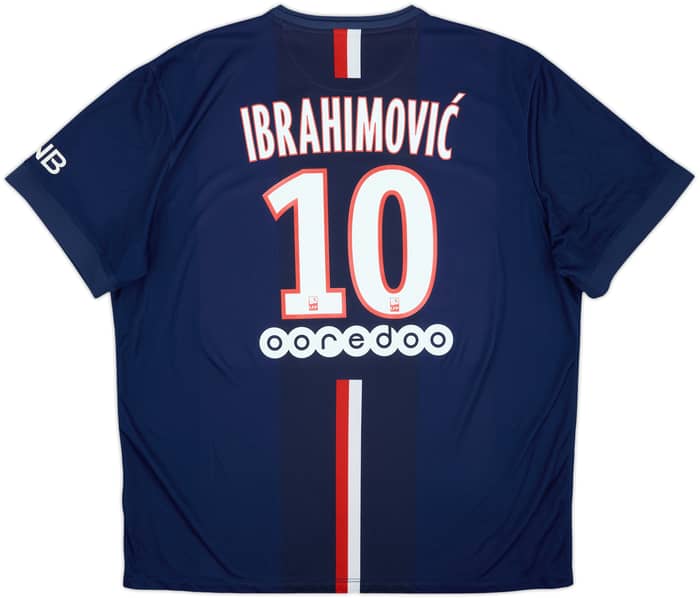 2014-15 Paris Saint-Germain Home Shirt Ibrahimovic #10 - 8/10 - (XXL)