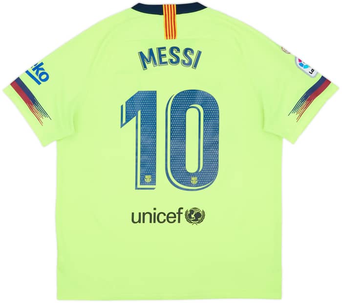 2018-19 Barcelona Away Shirt Messi #10 - 8/10 - (XL)