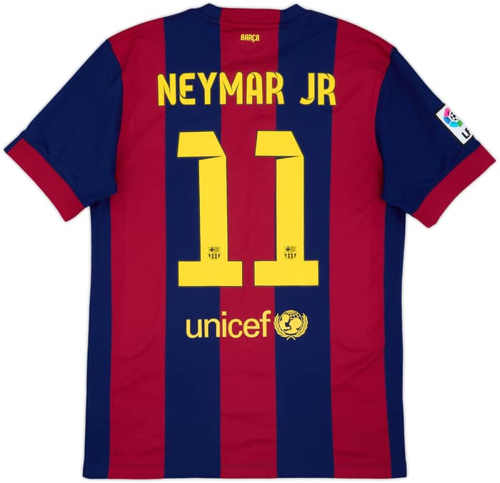 2014-15 Barcelona Home Shirt Neymar Jr #11 - 9/10 - (M)