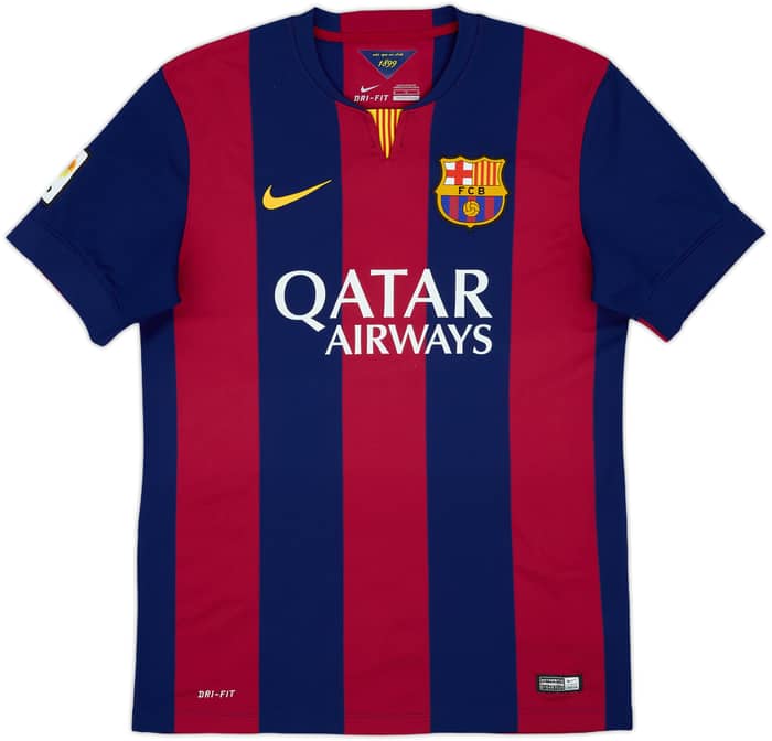 2014-15 Barcelona Home Shirt Neymar Jr #11 - 9/10 - (M)