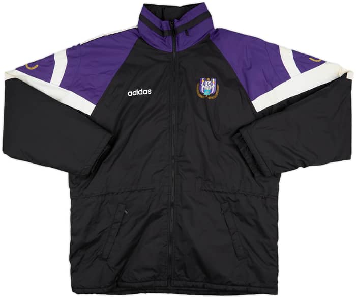 1997-98 Anderlecht adidas Padded Bench Coat - 8/10 - (XL)