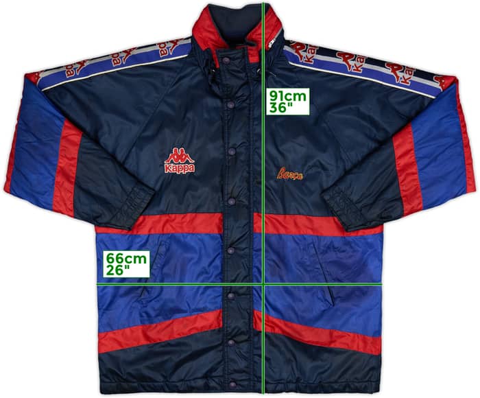 1995-97 Barcelona Kappa Padded Bench Coat - 6/10 - (L)