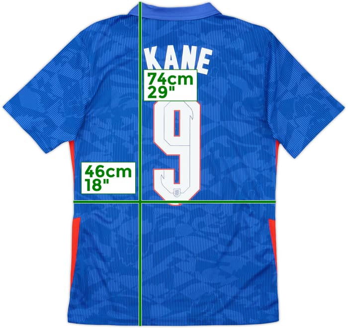 2020-21 England Away Shirt Kane #9 - 10/10 - (S)