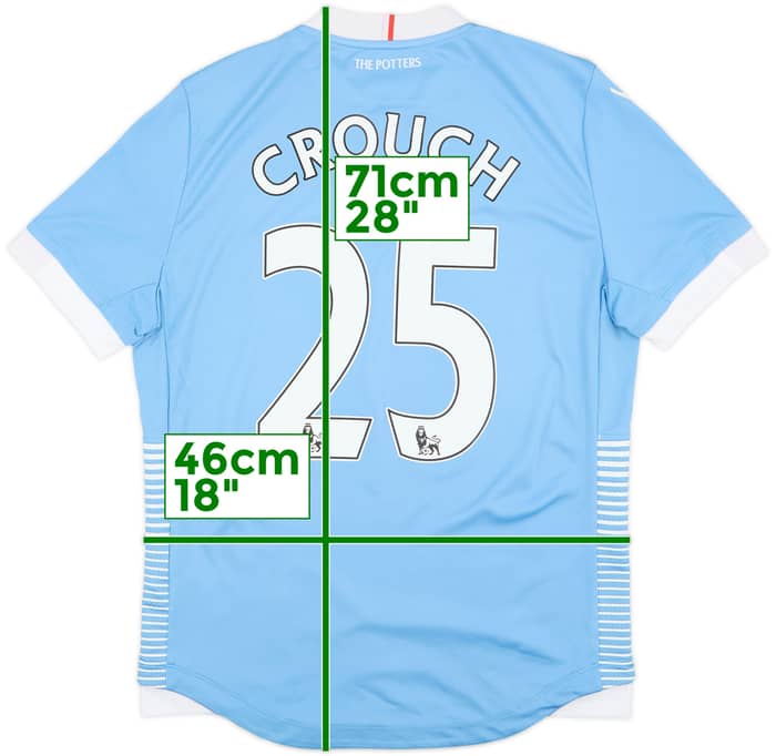 2016-17 Stoke City Away Shirt Crouch #25 - 8/10 - (S)