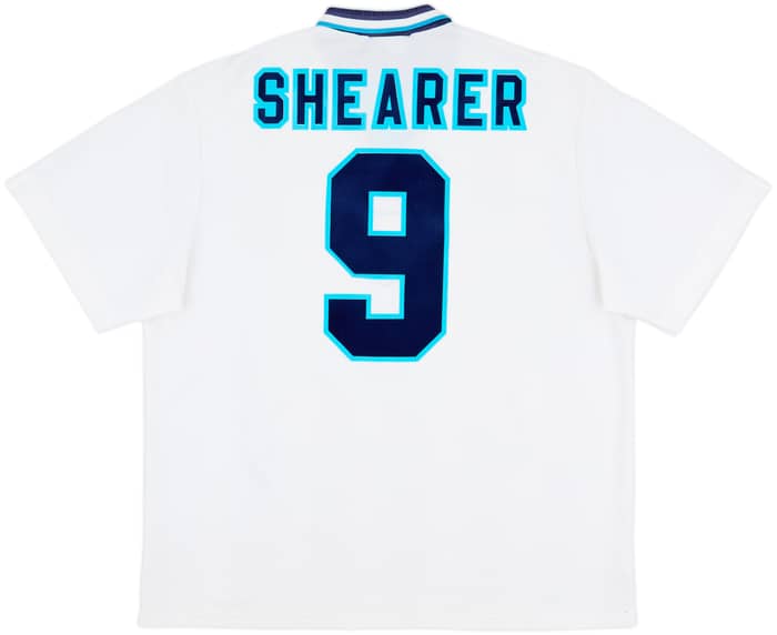 1995-97 England Home Shirt Shearer #9 - 7/10 - (XXL)