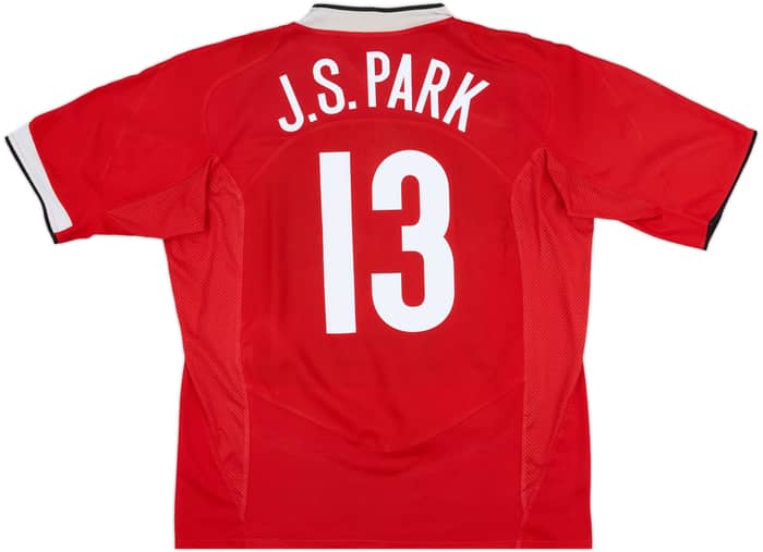 2004-06 Manchester United Home Shirt J.S.Park #13 - 8/10 - (L)