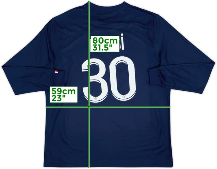2022-23 Paris Saint-Germain Home L/S Shirt Messi #30 - 10/10 - (XL)