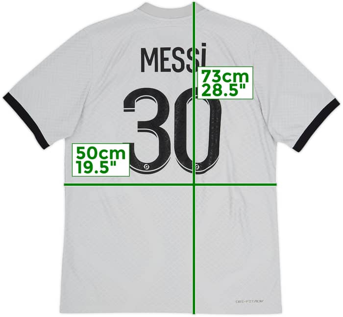 2022-23 Paris Saint-Germain Authentic Away Shirt Messi #30 - 10/10 - (M)