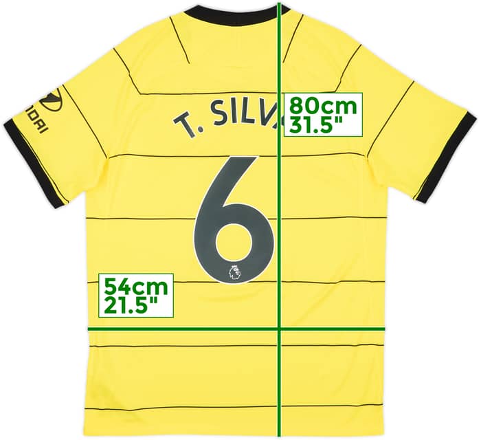 2021-22 Chelsea Away Shirt T.Silva #6 - 10/10 - (L)