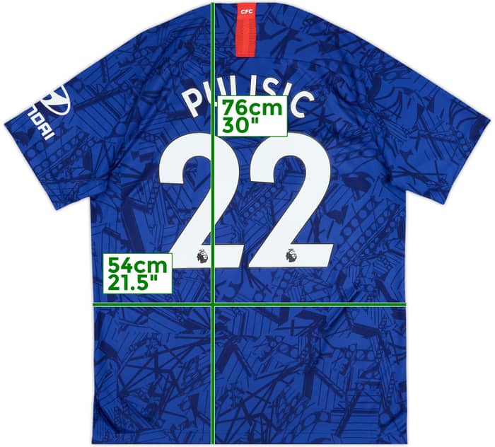 2019-20 Chelsea Home Shirt Pulisic #22 - 10/10 - (L)