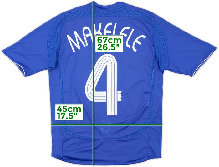 2006-08 Chelsea Home Shirt Makelele #4 - 8/10 - (L.Boys)