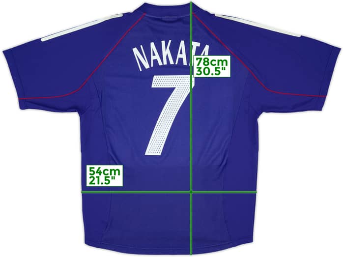 2002-04 Japan Home Shirt Nakata #7 (L)