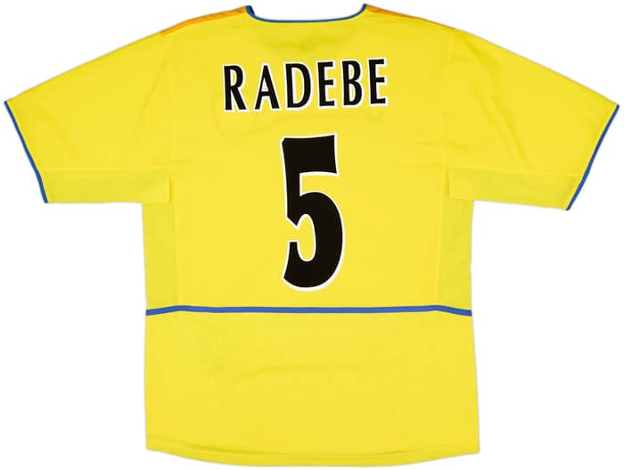 2002-03 Leeds United Away Shirt Radebe #5 - 8/10 - (M)