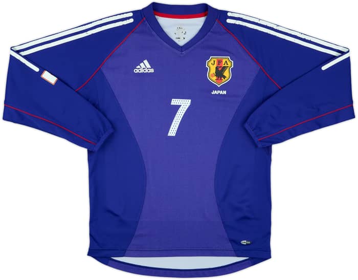 2002-04 Japan Authentic Home L/S Shirt Nakata #7 - 6/10 - (M)