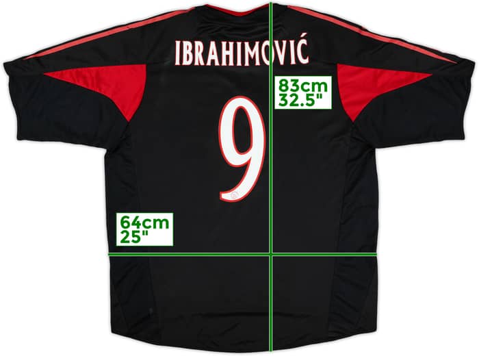 2004-05 Ajax Third Shirt Ibrahimovic #9 - 5/10 - (XXL)