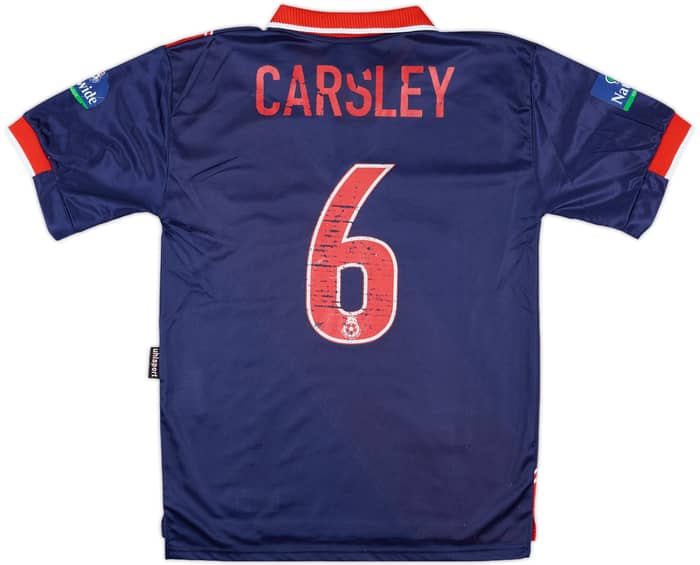1999-00 Blackburn Third Shirt Carsley #6 - 5/10 - (S)