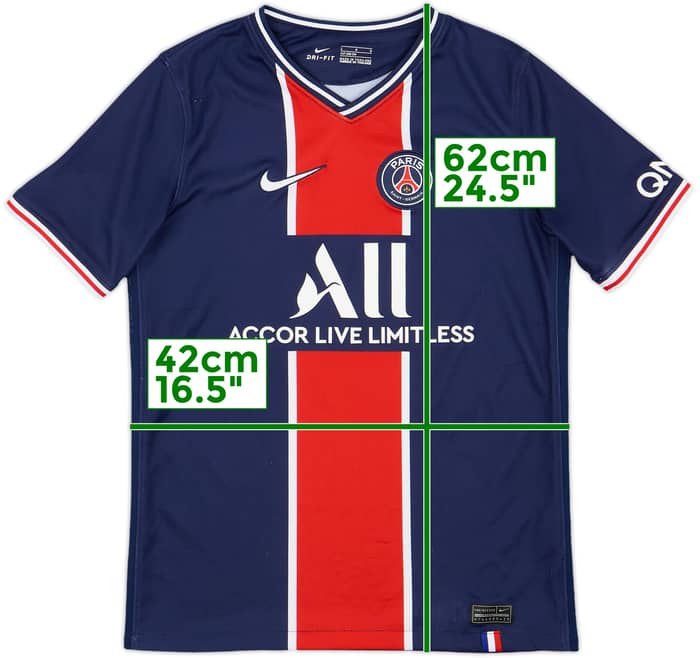 2020-21 Paris Saint-Germain Home Shirt - 8/10 - (L.Boys)