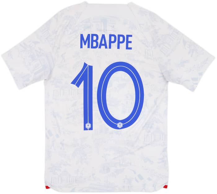 2022-23 France Away Shirt Mbappe #10 - 4/10 - (S)