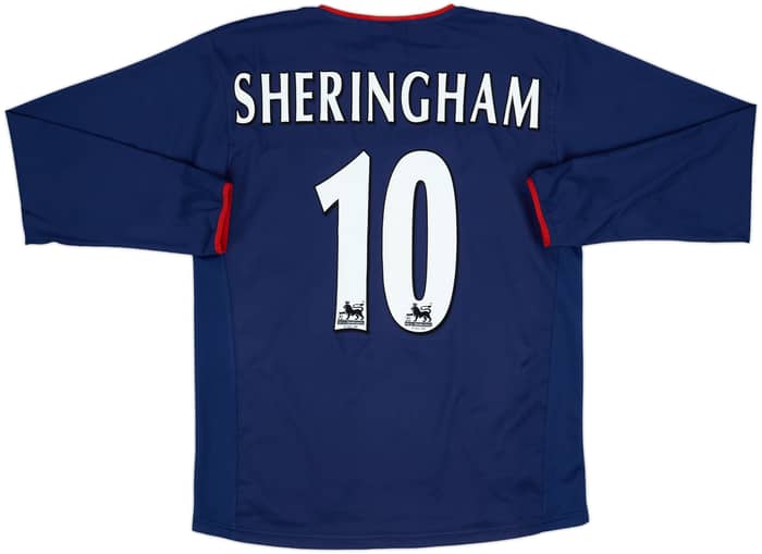 2003-04 Portsmouth Away L/S Shirt Sheringham #10 - 8/10 - (M)