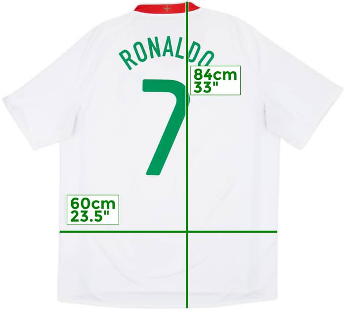 2008-10 Portugal Away Shirt Ronaldo #7 - 6/10 - (XL)
