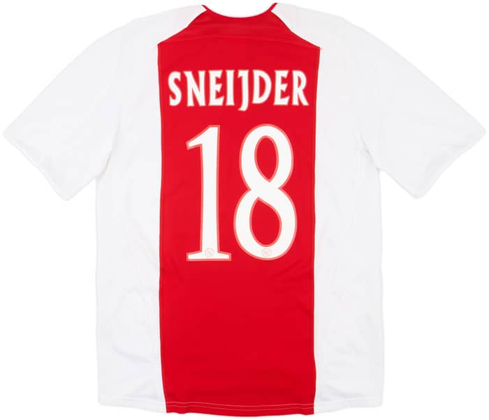 2005-06 Ajax Home Shirt Sneijder #18 - 9/10 - (M)