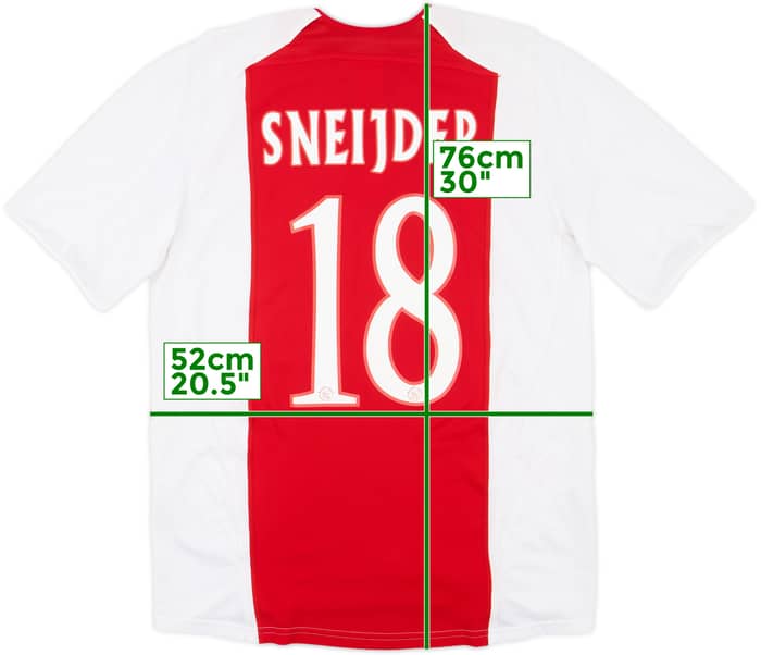 2005-06 Ajax Home Shirt Sneijder #18 - 9/10 - (M)