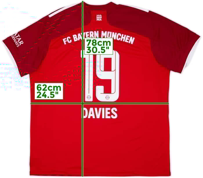 2021-22 Bayern Munich Home Shirt Davies #19 - 7/10 - (XXL)