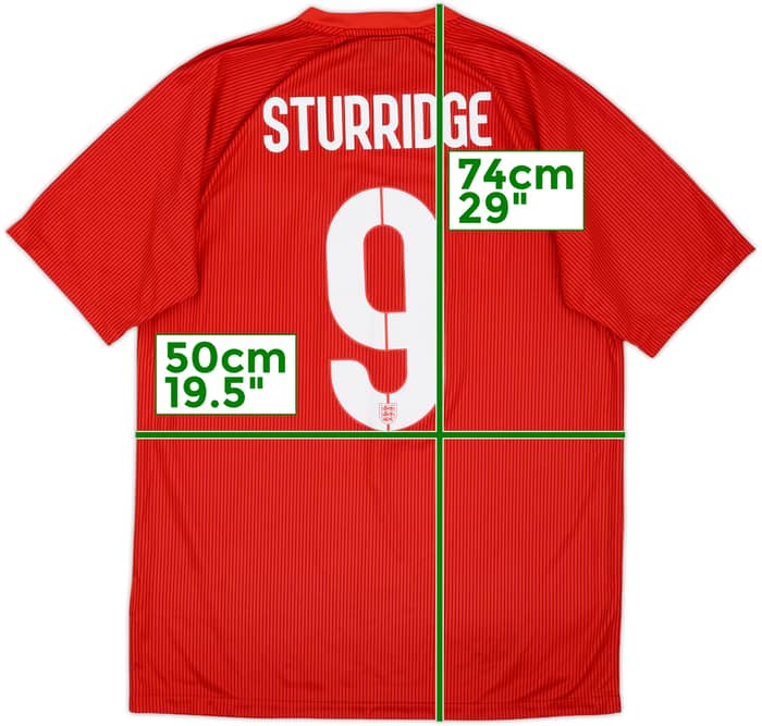 2014-15 England Away Shirt Sturridge #9 - 9/10 - (M)