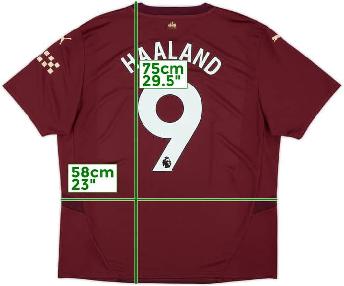 2024-25 Manchester City Third Shirt Haaland #9 - 10/10 - (XL)