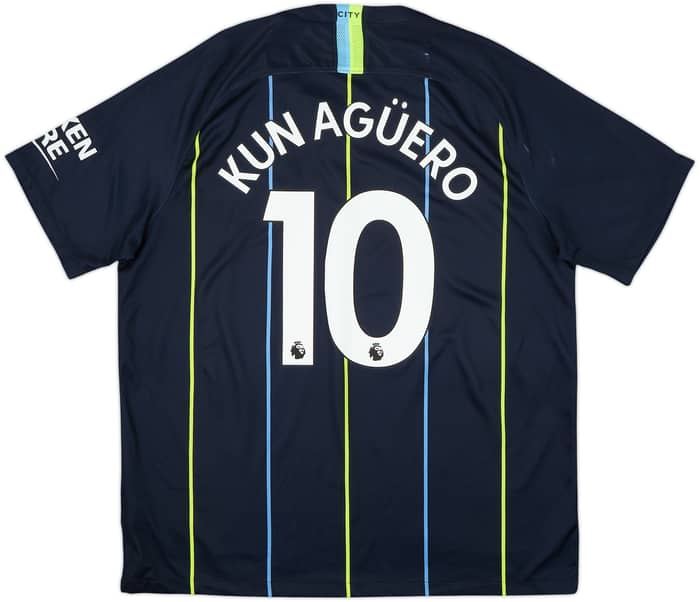 2018-19 Manchester City Away Shirt Kun Aguero #10 - 8/10 - (XL)