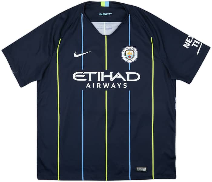 2018-19 Manchester City Away Shirt Kun Aguero #10 - 8/10 - (XL)