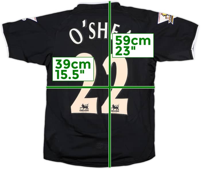 2003-05 Manchester United Away Shirt O'Shea #22 - 8/10 - (M.Boys)