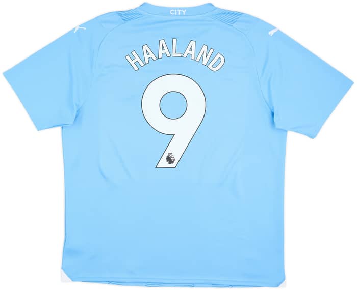 2023-24 Manchester City Home Shirt Haaland #9 - 10/10 - (XL)