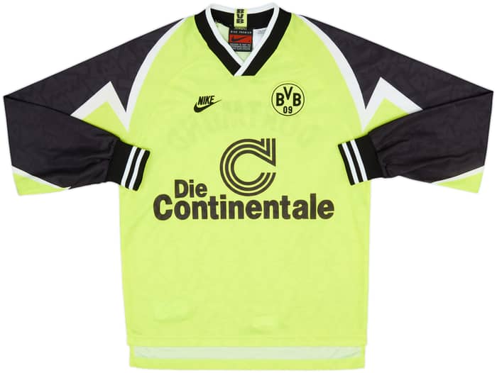 1995-96 Borussia Dortmund Home L/S Shirt - 8/10 - (S)