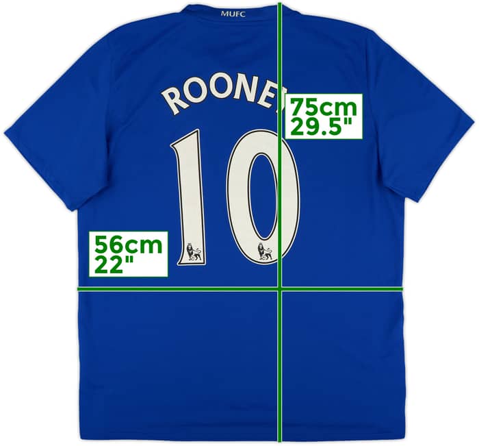 2008-09 Manchester United Third Shirt Rooney #10 - 6/10 - (L)