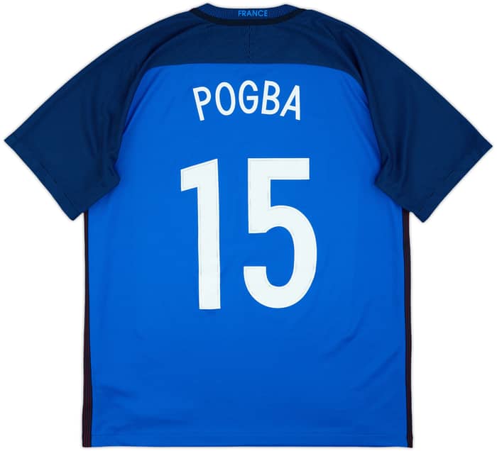 2016-17 France Home Shirt Pogba #15 - 10/10 - (L)