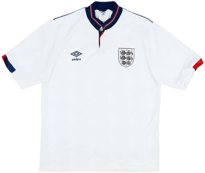 1987-90 Inglaterra Camiseta de local - 8/10 - (L)
