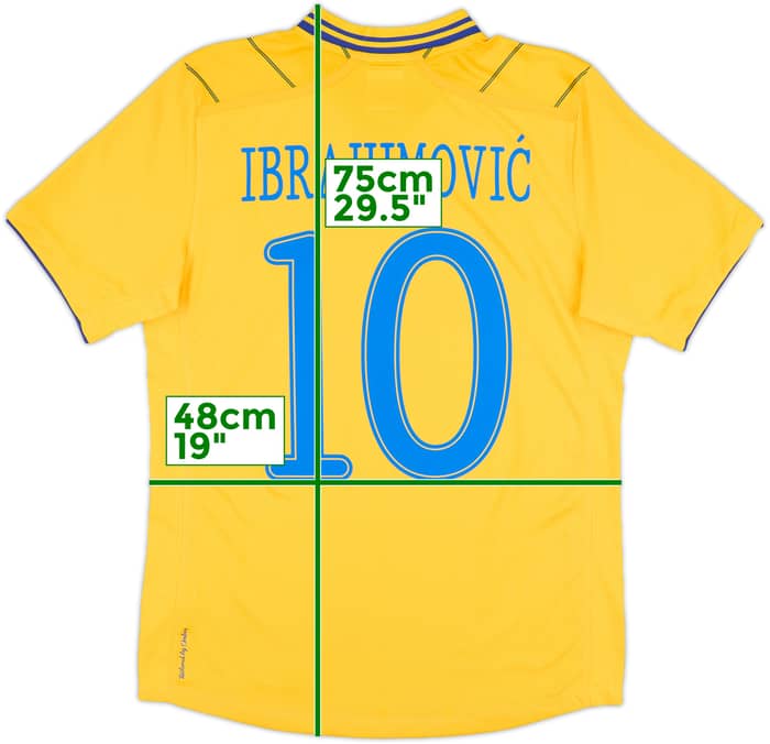 2012-13 Sweden Home Shirt Ibrahimovic #10 - 10/10 - (S)