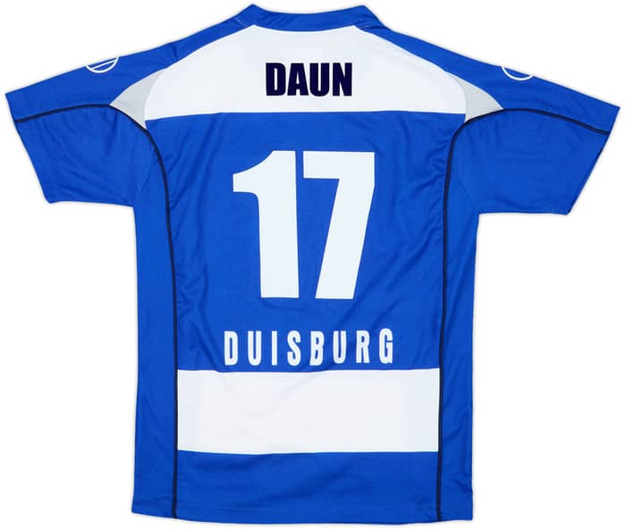 2007-08 MSV Duisburg Home Shirt Daun #17 - 8/10 - (S)