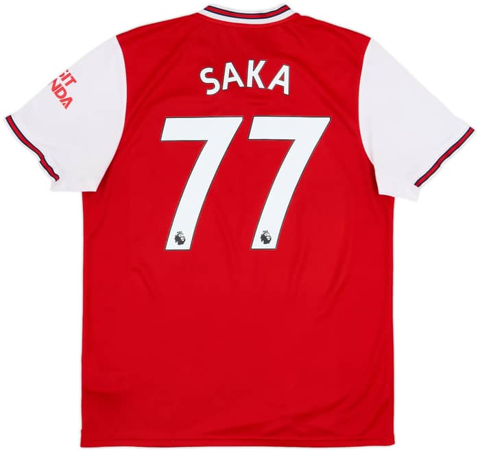 2019-20 Arsenal Home Shirt Saka #77 - 6/10 - (L)