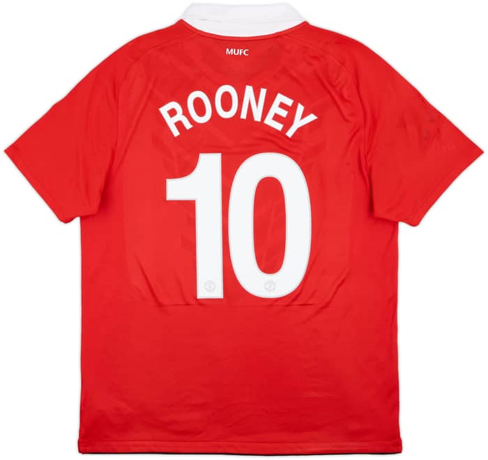 2010-11 Manchester United Home Shirt Rooney #10 - 8/10 - (L)