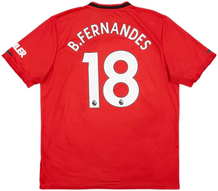 2019-20 Manchester United Home Shirt B.Fernandes #18 - 5/10 - (XL)