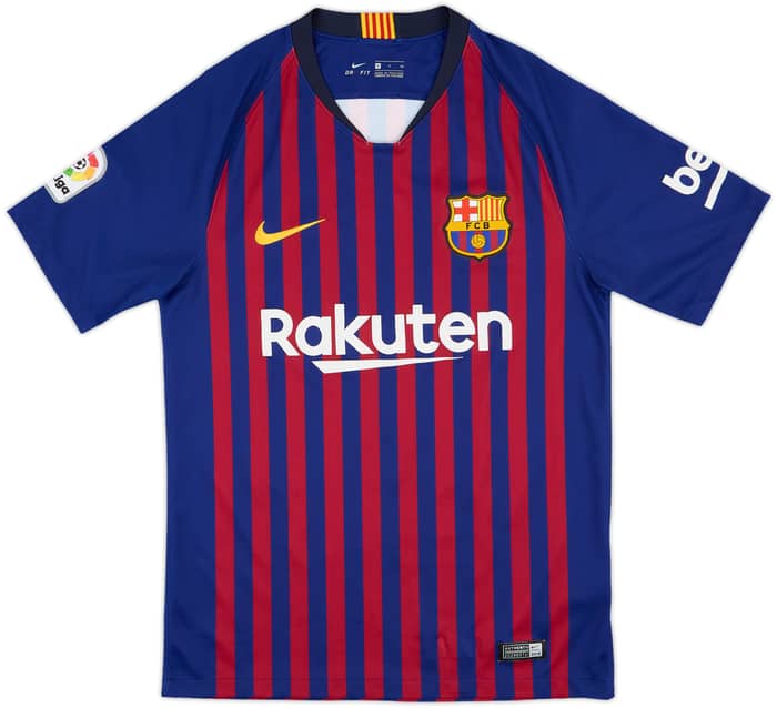 2018-19 Barcelona Home Shirt Messi #10 - 8/10 - (S)