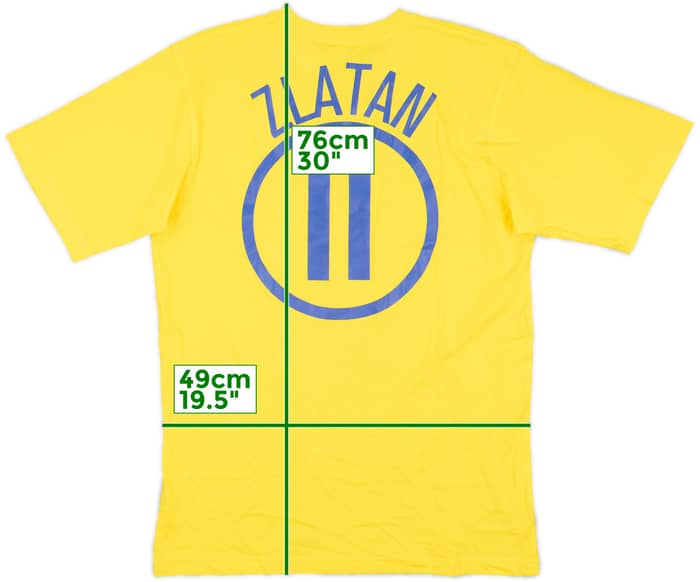 2004-05 Sweden Nike Cotton Tee Zlatan #11 (M)